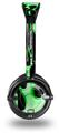 Metal Flames Green Decal Style Skin fits Skullcandy Lowrider Headphones (HEADPHONES  SOLD SEPARATELY)
