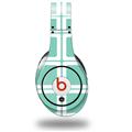 WraptorSkinz Skin Decal Wrap compatible with Original Beats Studio Headphones Squared Seafoam Green Skin Only (HEADPHONES NOT INCLUDED)