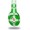 WraptorSkinz Skin Decal Wrap compatible with Original Beats Studio Headphones Squared Green Skin Only (HEADPHONES NOT INCLUDED)