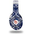 WraptorSkinz Skin Decal Wrap compatible with Original Beats Studio Headphones Wavey Navy Blue Skin Only (HEADPHONES NOT INCLUDED)