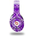 WraptorSkinz Skin Decal Wrap compatible with Original Beats Studio Headphones Wavey Purple Skin Only (HEADPHONES NOT INCLUDED)