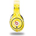 WraptorSkinz Skin Decal Wrap compatible with Original Beats Studio Headphones Wavey Yellow Skin Only (HEADPHONES NOT INCLUDED)