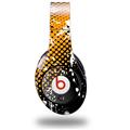 WraptorSkinz Skin Decal Wrap compatible with Original Beats Studio Headphones Halftone Splatter White Orange Skin Only (HEADPHONES NOT INCLUDED)