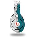 WraptorSkinz Skin Decal Wrap compatible with Original Beats Studio Headphones Ripped Colors Gray Seafoam Green Skin Only (HEADPHONES NOT INCLUDED)