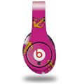WraptorSkinz Skin Decal Wrap compatible with Original Beats Studio Headphones Anchors Away Fuschia Hot Pink Skin Only (HEADPHONES NOT INCLUDED)