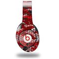 WraptorSkinz Skin Decal Wrap compatible with Original Beats Studio Headphones HEX Mesh Camo 01 Red Bright Skin Only (HEADPHONES NOT INCLUDED)