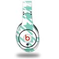 WraptorSkinz Skin Decal Wrap compatible with Original Beats Studio Headphones Houndstooth Seafoam Green Skin Only (HEADPHONES NOT INCLUDED)