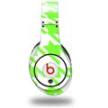 WraptorSkinz Skin Decal Wrap compatible with Original Beats Studio Headphones Houndstooth Neon Lime Green Skin Only (HEADPHONES NOT INCLUDED)
