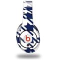 WraptorSkinz Skin Decal Wrap compatible with Original Beats Studio Headphones Houndstooth Navy Blue Skin Only (HEADPHONES NOT INCLUDED)