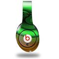 WraptorSkinz Skin Decal Wrap compatible with Original Beats Studio Headphones Alecias Swirl 01 Green Skin Only (HEADPHONES NOT INCLUDED)