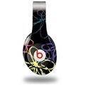 WraptorSkinz Skin Decal Wrap compatible with Original Beats Studio Headphones Kearas Flowers on Black Skin Only (HEADPHONES NOT INCLUDED)