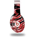 WraptorSkinz Skin Decal Wrap compatible with Original Beats Studio Headphones Alecias Swirl 02 Red Skin Only (HEADPHONES NOT INCLUDED)