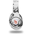 WraptorSkinz Skin Decal Wrap compatible with Original Beats Studio Headphones Petals Gray Skin Only (HEADPHONES NOT INCLUDED)