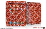 iPad Skin Wavey Red Dark (fits iPad 2 through iPad 4)