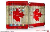 iPad Skin Painted Faded and Cracked Canadian Canada Flag (fits iPad 2 through iPad 4)