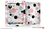 iPad Skin Lots of Dots Pink on White (fits iPad 2 through iPad 4)