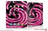 iPad Skin Alecias Swirl 02 Hot Pink (fits iPad 2 through iPad 4)