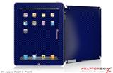 iPad Skin Carbon Fiber Blue (fits iPad 2 through iPad 4)