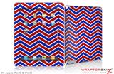 iPad Skin Zig Zag Red White and Blue (fits iPad 2 through iPad 4)