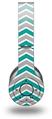 WraptorSkinz Skin Decal Wrap compatible with Original Beats Wireless Headphones Zig Zag Teal and Gray Skin Only (HEADPHONES NOT INCLUDED)