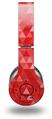 WraptorSkinz Skin Decal Wrap compatible with Original Beats Wireless Headphones Triangle Mosaic Red Skin Only (HEADPHONES NOT INCLUDED)