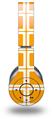 WraptorSkinz Skin Decal Wrap compatible with Original Beats Wireless Headphones Squared Orange Skin Only (HEADPHONES NOT INCLUDED)