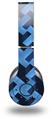 WraptorSkinz Skin Decal Wrap compatible with Original Beats Wireless Headphones Retro Houndstooth Blue Skin Only (HEADPHONES NOT INCLUDED)