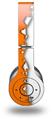 WraptorSkinz Skin Decal Wrap compatible with Original Beats Wireless Headphones Ripped Colors Orange White Skin Only (HEADPHONES NOT INCLUDED)