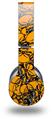 WraptorSkinz Skin Decal Wrap compatible with Original Beats Wireless Headphones Scattered Skulls Orange Skin Only (HEADPHONES NOT INCLUDED)
