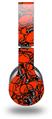 WraptorSkinz Skin Decal Wrap compatible with Original Beats Wireless Headphones Scattered Skulls Red Skin Only (HEADPHONES NOT INCLUDED)