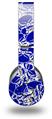WraptorSkinz Skin Decal Wrap compatible with Original Beats Wireless Headphones Scattered Skulls Royal Blue Skin Only (HEADPHONES NOT INCLUDED)