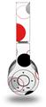 WraptorSkinz Skin Decal Wrap compatible with Original Beats Wireless Headphones Lots of Dots Red on White Skin Only (HEADPHONES NOT INCLUDED)