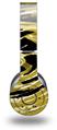 WraptorSkinz Skin Decal Wrap compatible with Original Beats Wireless Headphones Alecias Swirl 02 Yellow Skin Only (HEADPHONES NOT INCLUDED)