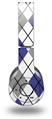 WraptorSkinz Skin Decal Wrap compatible with Original Beats Wireless Headphones Argyle Blue and Gray Skin Only (HEADPHONES NOT INCLUDED)