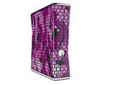 HEX Mesh Camo 01 Pink Decal Style Skin for XBOX 360 Slim Vertical