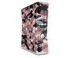 WraptorCamo Digital Camo Pink Decal Style Skin for XBOX 360 Slim Vertical