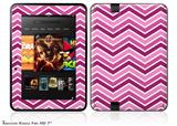 Zig Zag Pinks Decal Style Skin fits 2012 Amazon Kindle Fire HD 7 inch