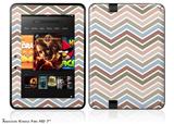 Zig Zag Colors 03 Decal Style Skin fits 2012 Amazon Kindle Fire HD 7 inch
