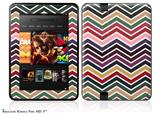 Zig Zag Colors 02 Decal Style Skin fits 2012 Amazon Kindle Fire HD 7 inch