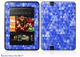 Triangle Mosaic Blue Decal Style Skin fits 2012 Amazon Kindle Fire HD 7 inch