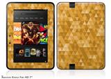 Triangle Mosaic Orange Decal Style Skin fits 2012 Amazon Kindle Fire HD 7 inch