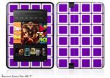 Squared Purple Decal Style Skin fits 2012 Amazon Kindle Fire HD 7 inch