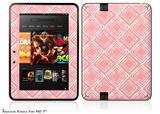 Wavey Pink Decal Style Skin fits 2012 Amazon Kindle Fire HD 7 inch