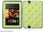 Wavey Sage Green Decal Style Skin fits 2012 Amazon Kindle Fire HD 7 inch