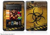 Toxic Decay Decal Style Skin fits 2012 Amazon Kindle Fire HD 7 inch