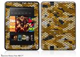 HEX Mesh Camo 01 Orange Decal Style Skin fits 2012 Amazon Kindle Fire HD 7 inch
