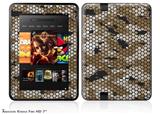 HEX Mesh Camo 01 Tan Decal Style Skin fits 2012 Amazon Kindle Fire HD 7 inch