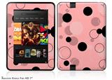 Lots of Dots Pink on Pink Decal Style Skin fits 2012 Amazon Kindle Fire HD 7 inch