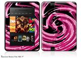 Alecias Swirl 02 Hot Pink Decal Style Skin fits 2012 Amazon Kindle Fire HD 7 inch