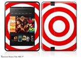 Bullseye Red and White Decal Style Skin fits 2012 Amazon Kindle Fire HD 7 inch